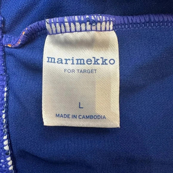 Marimekko X Target Girls Floral Colorful Tankini Swim Suit Top Size Large - Picture 5 of 6